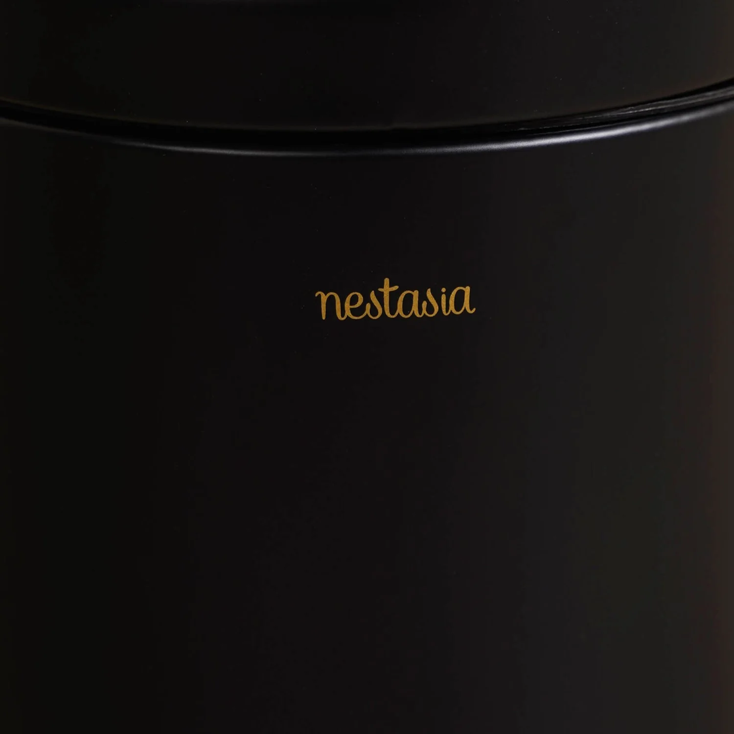 Clean Curve Metal Dustbin With Removable Bucket Black 7000ml - Image 7