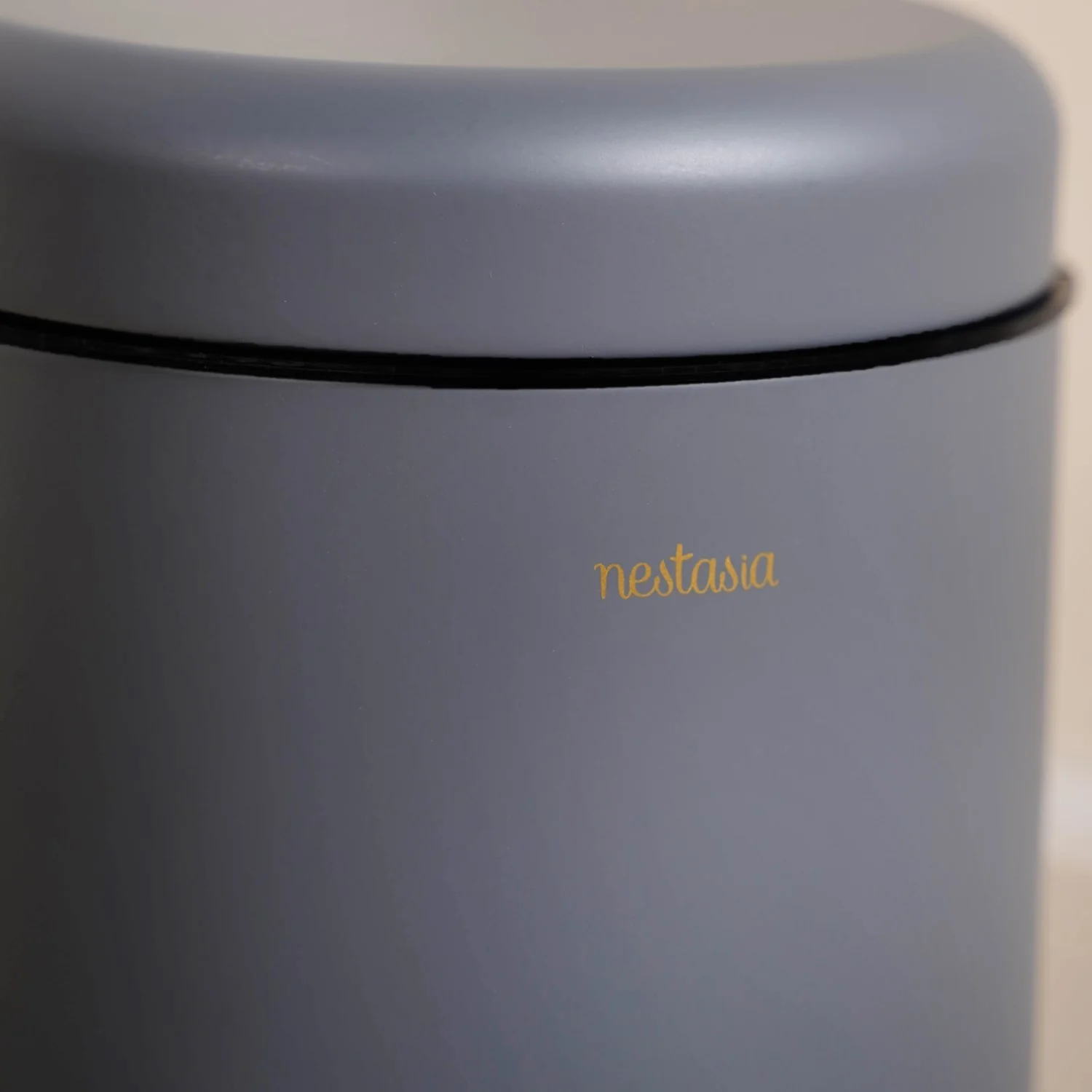 Clean Curve Metal Dustbin With Removable Bucket Grey 7000ml - Image 8