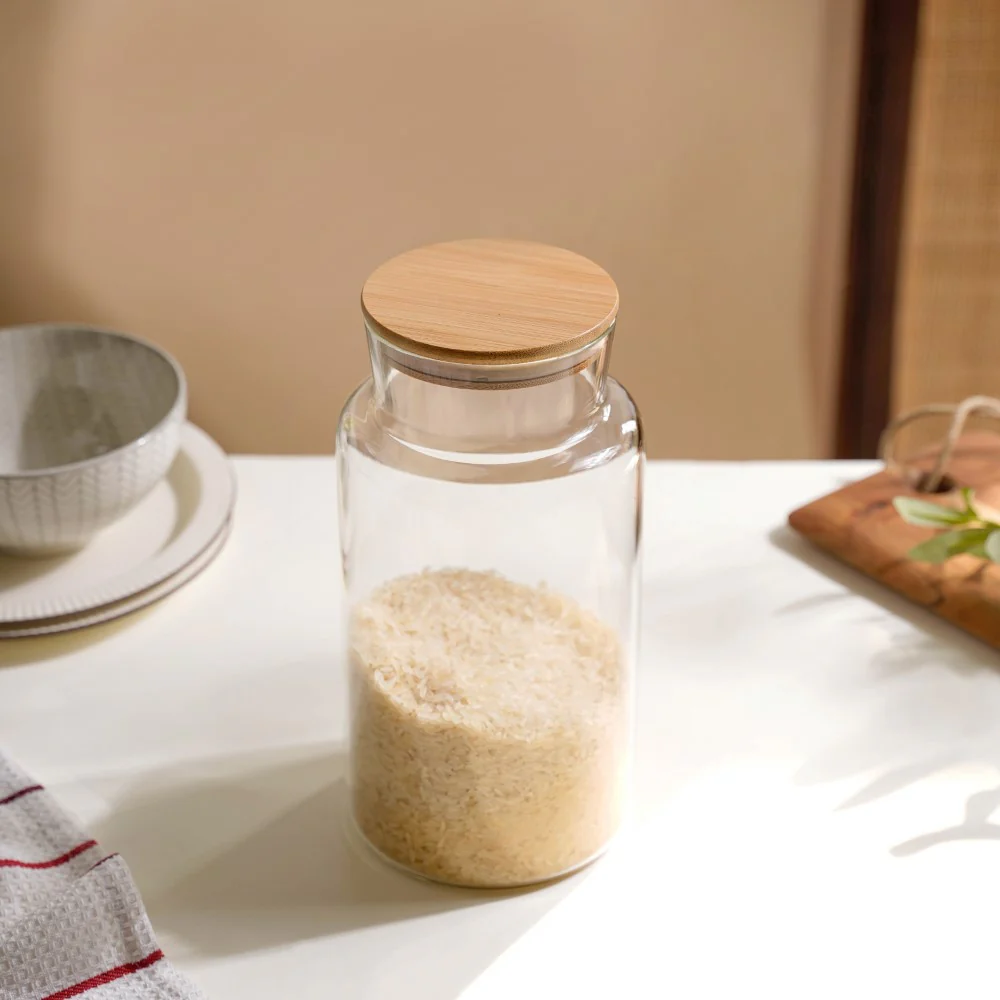 Clear Glass Airtight Container With Lid Large 2.25 L - Image 11