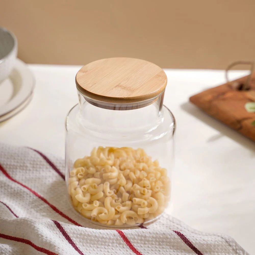 Clear Glass Airtight Container With Lid Small 1.2 L - Image 9