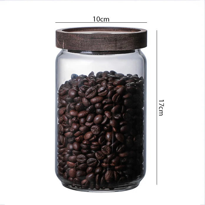 Clear Glass Jar With Lid Small - Image 13