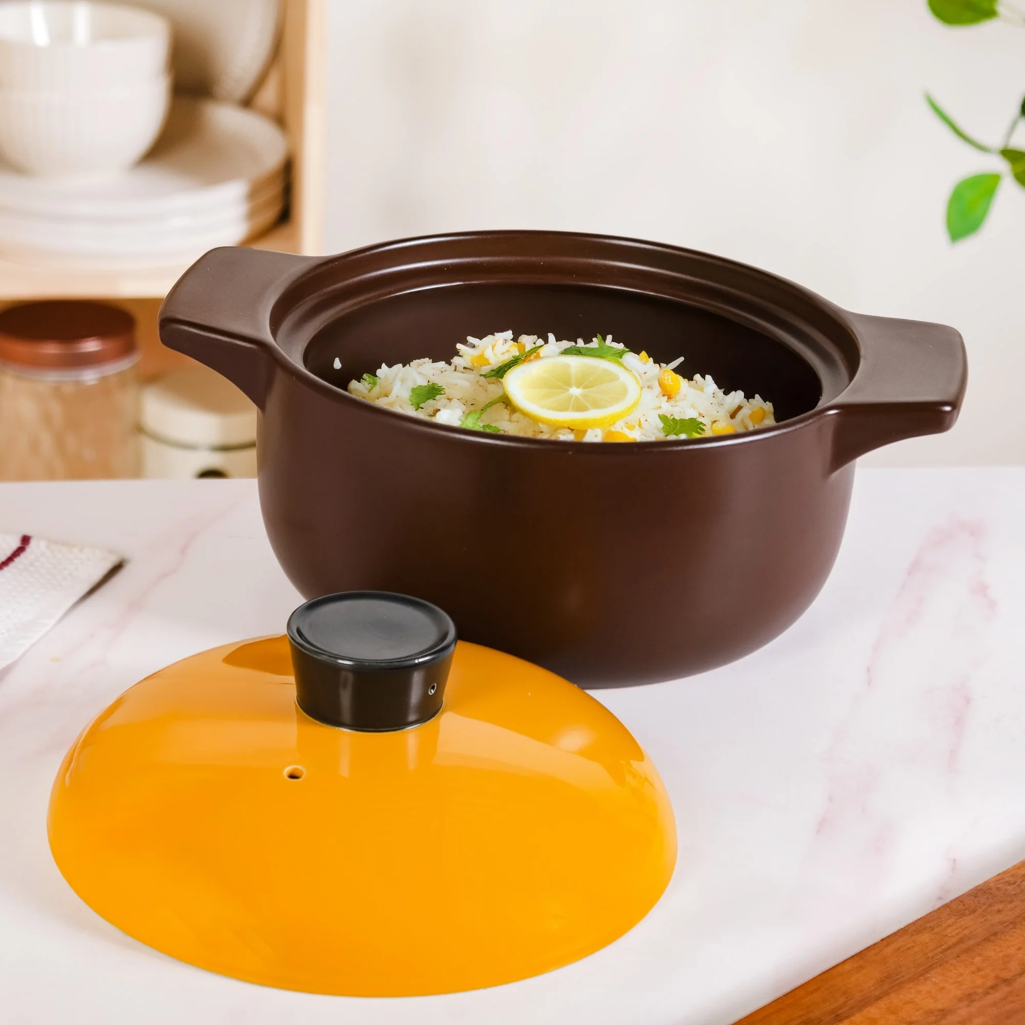 Clementine Ceramic Cooking Pot 4000ml - Image 8