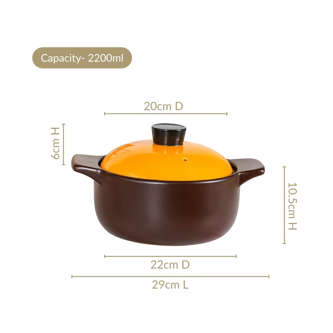 Clementine Japanese Cooking Pot 2200ml - Image 3