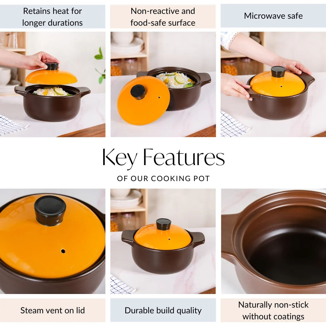 Clementine Japanese Cooking Pot 2200ml - Image 4