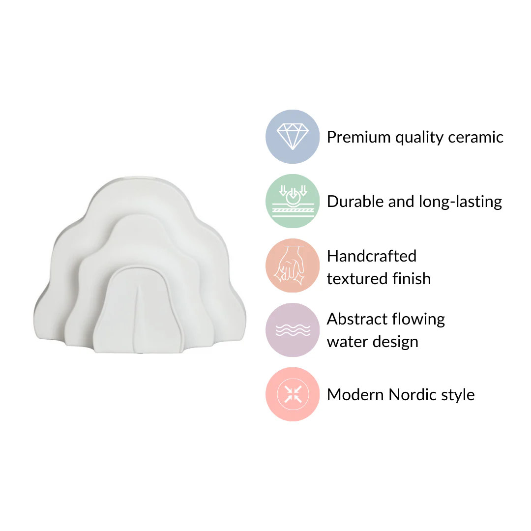 Cloud Ceramic Flower Vase - Image 4