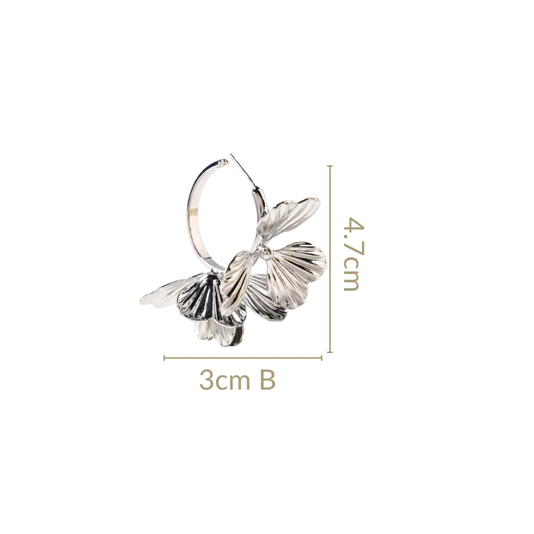 Clover Hoops Silver - Image 3