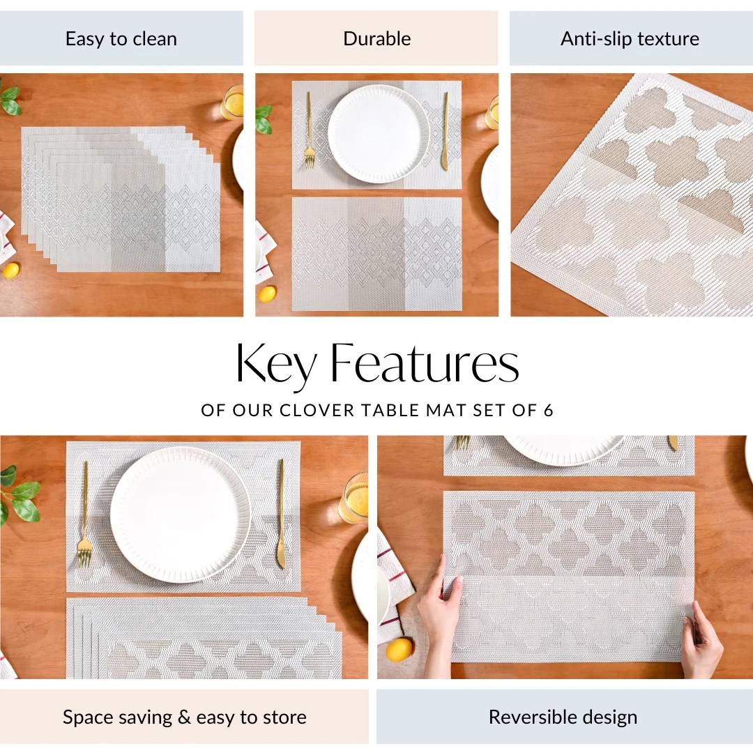 Clover Table Mat Set Of 6 - Image 5