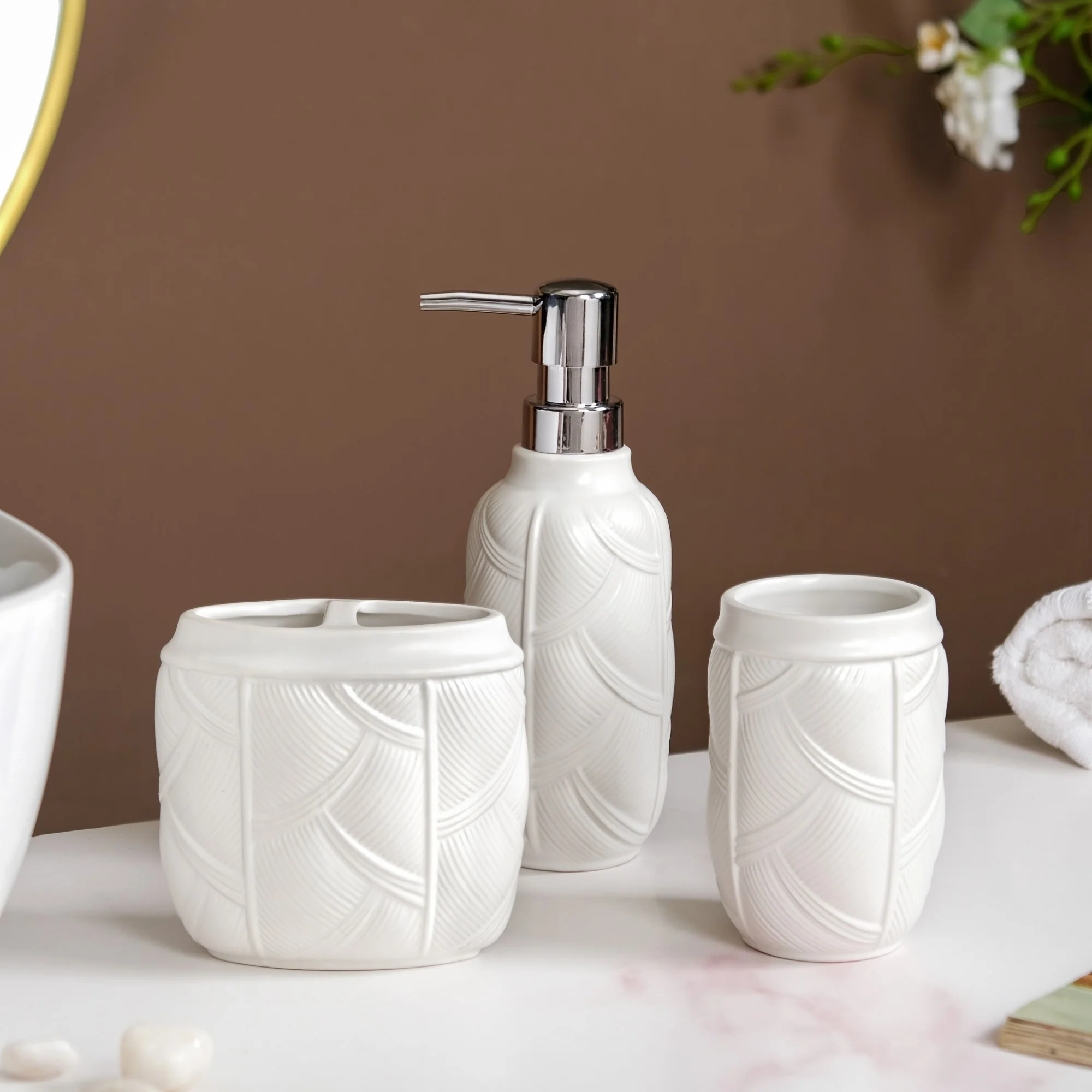 Coastal Weave Bath Set Of 3 - Image 3