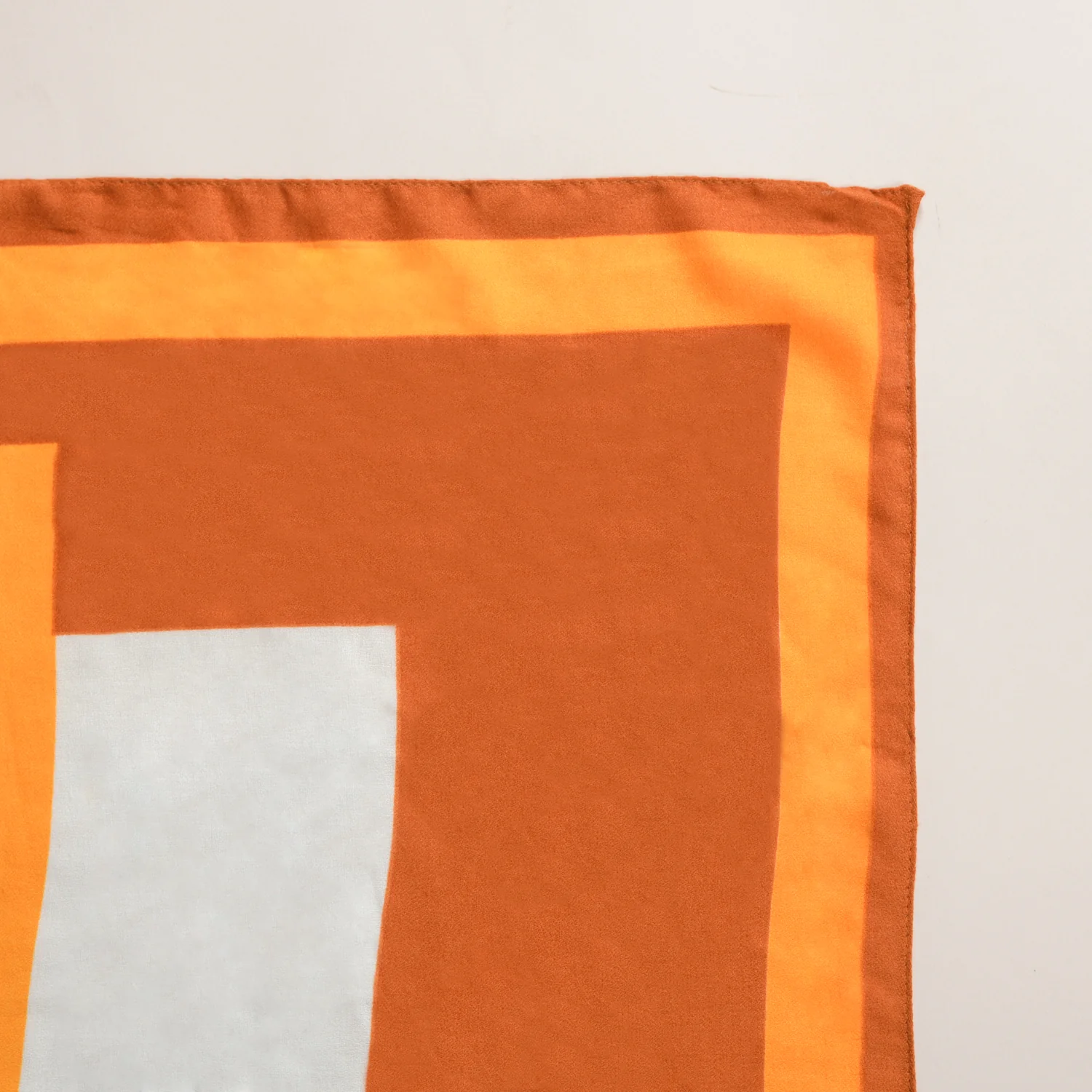 Colour Block Apricot Cotton Stole - Image 5