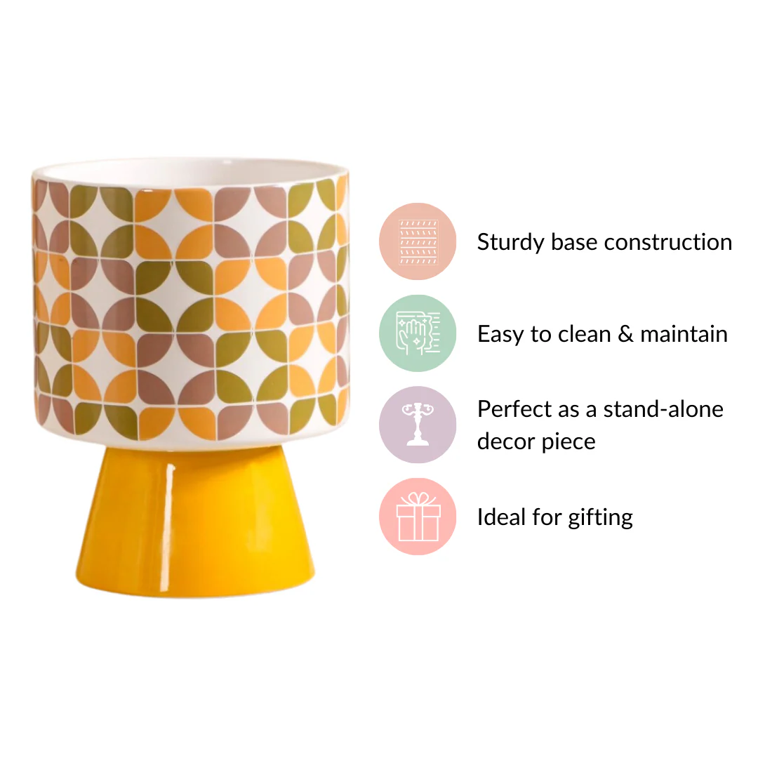 Colour Pop Pedestal Flower Pot Bauhaus Multicolour - Image 6