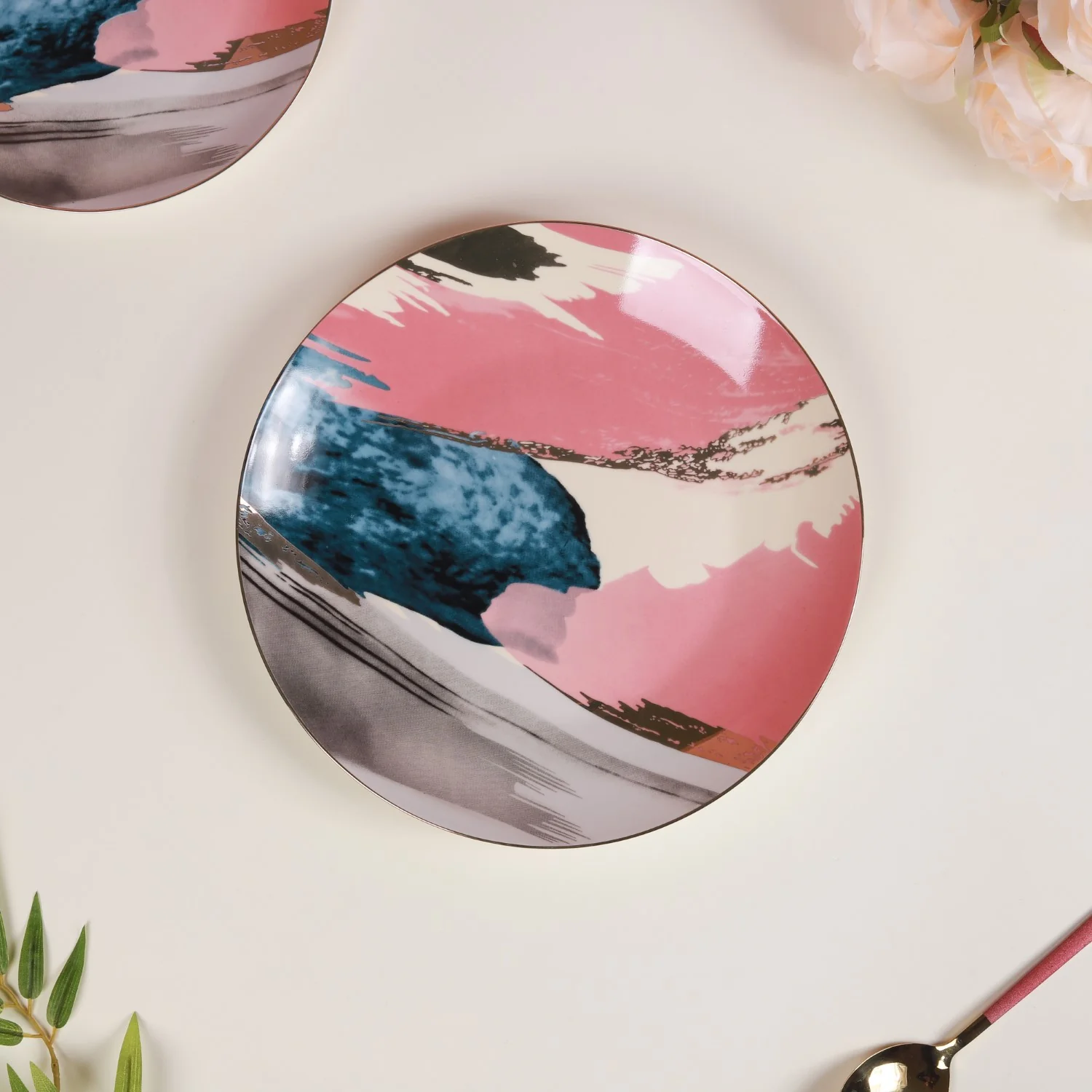 Colourful Plates - Pink - Image 4