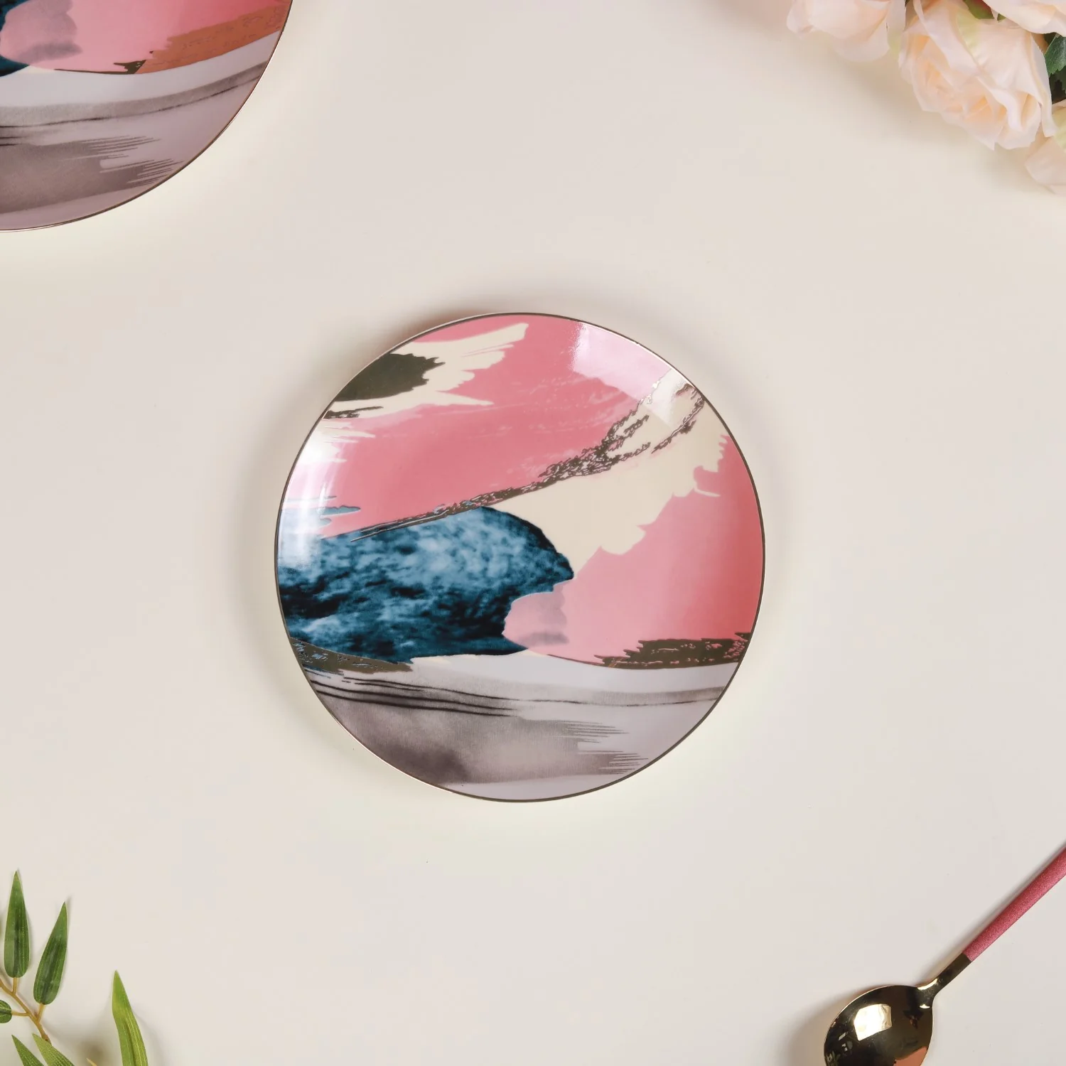 Colourful Plates - Pink - Image 5