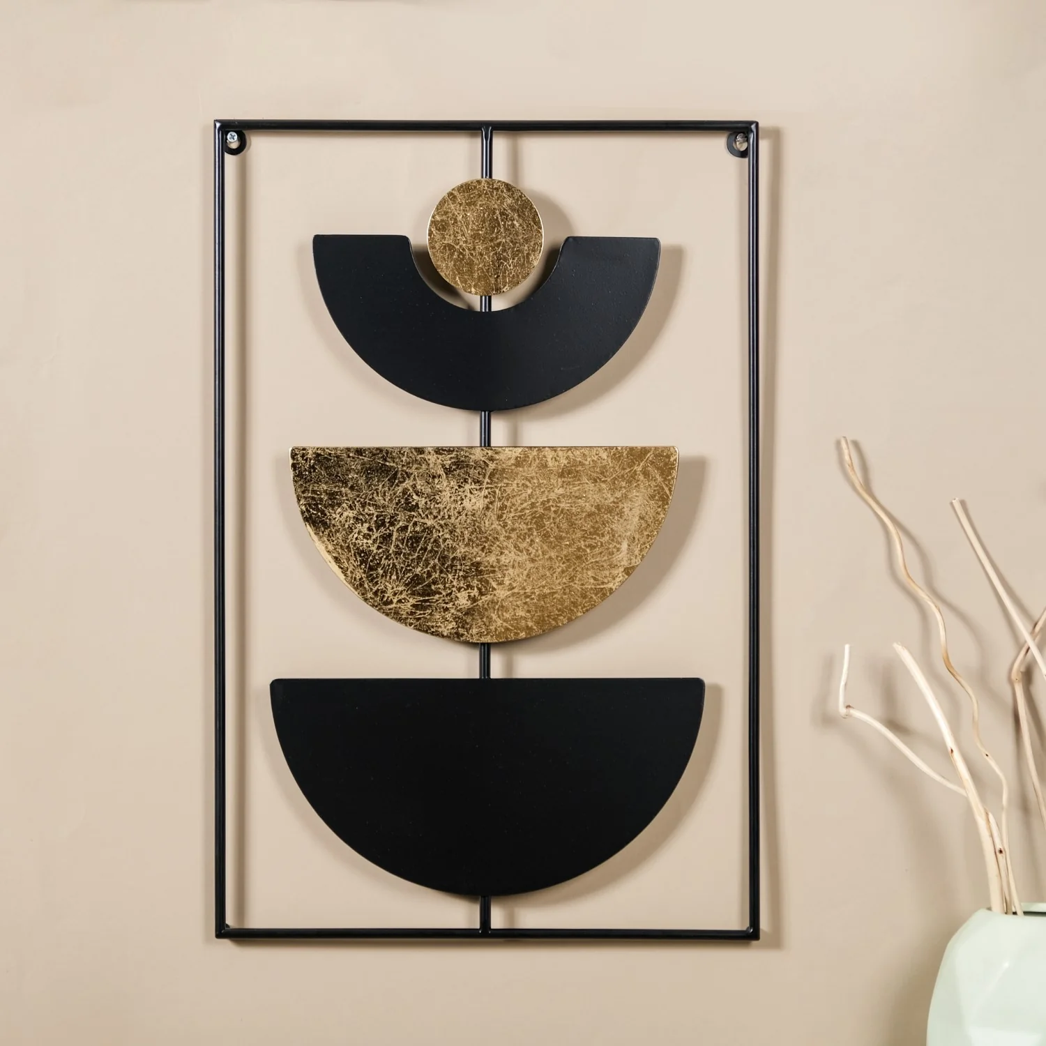 Concept Art Abstract Metal Wall Decor Set Of 2 23x15 Inch - Image 3