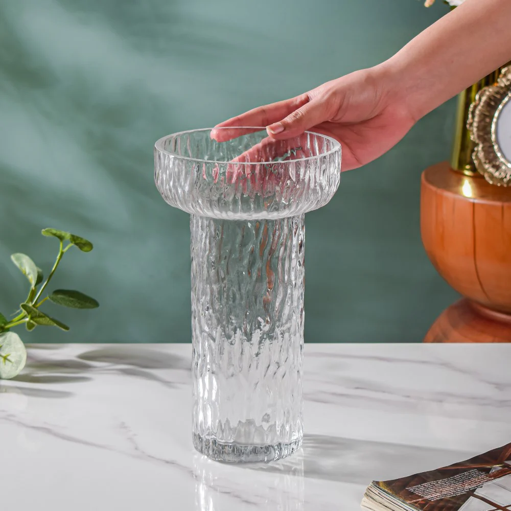 Contemporary Rain Vortex Vase 9 Inch - Image 3