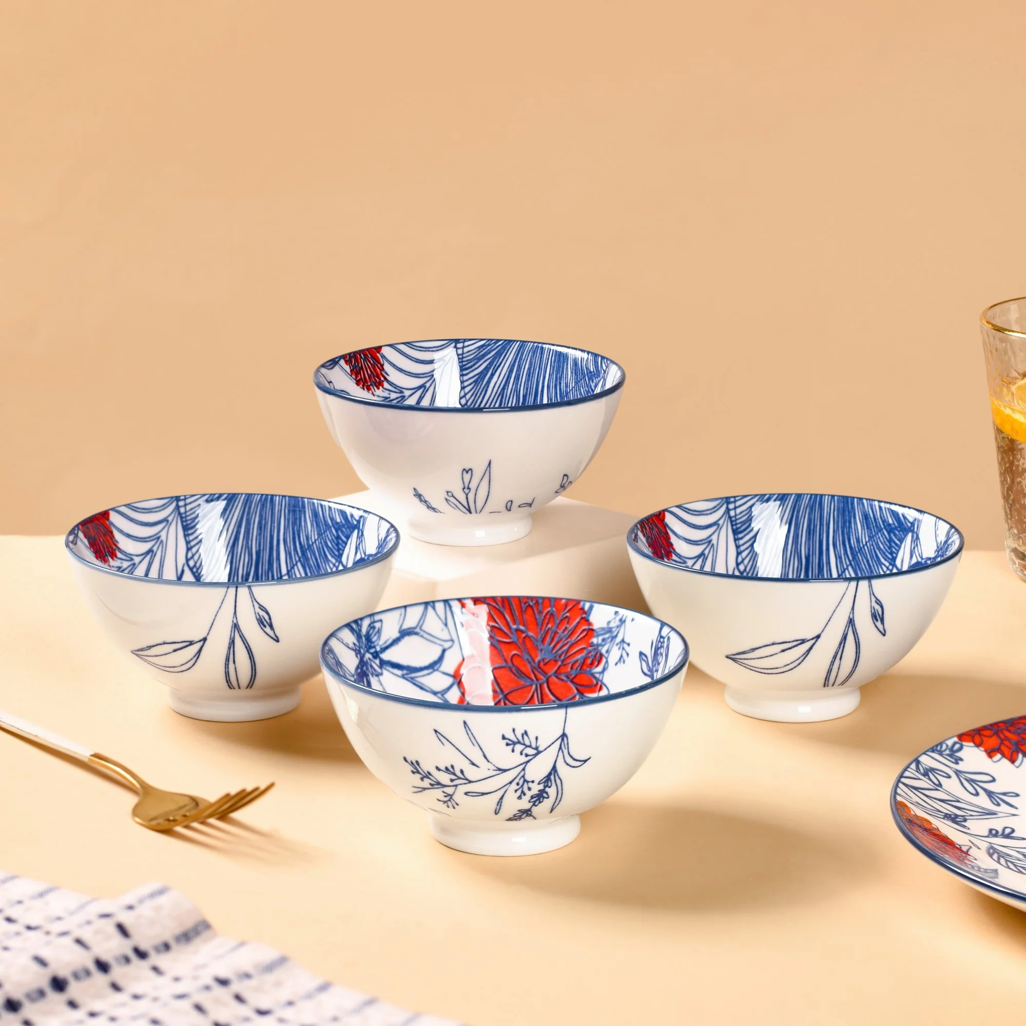 Contemporary Snack Bowls Set Of 4 300ml - Image 3