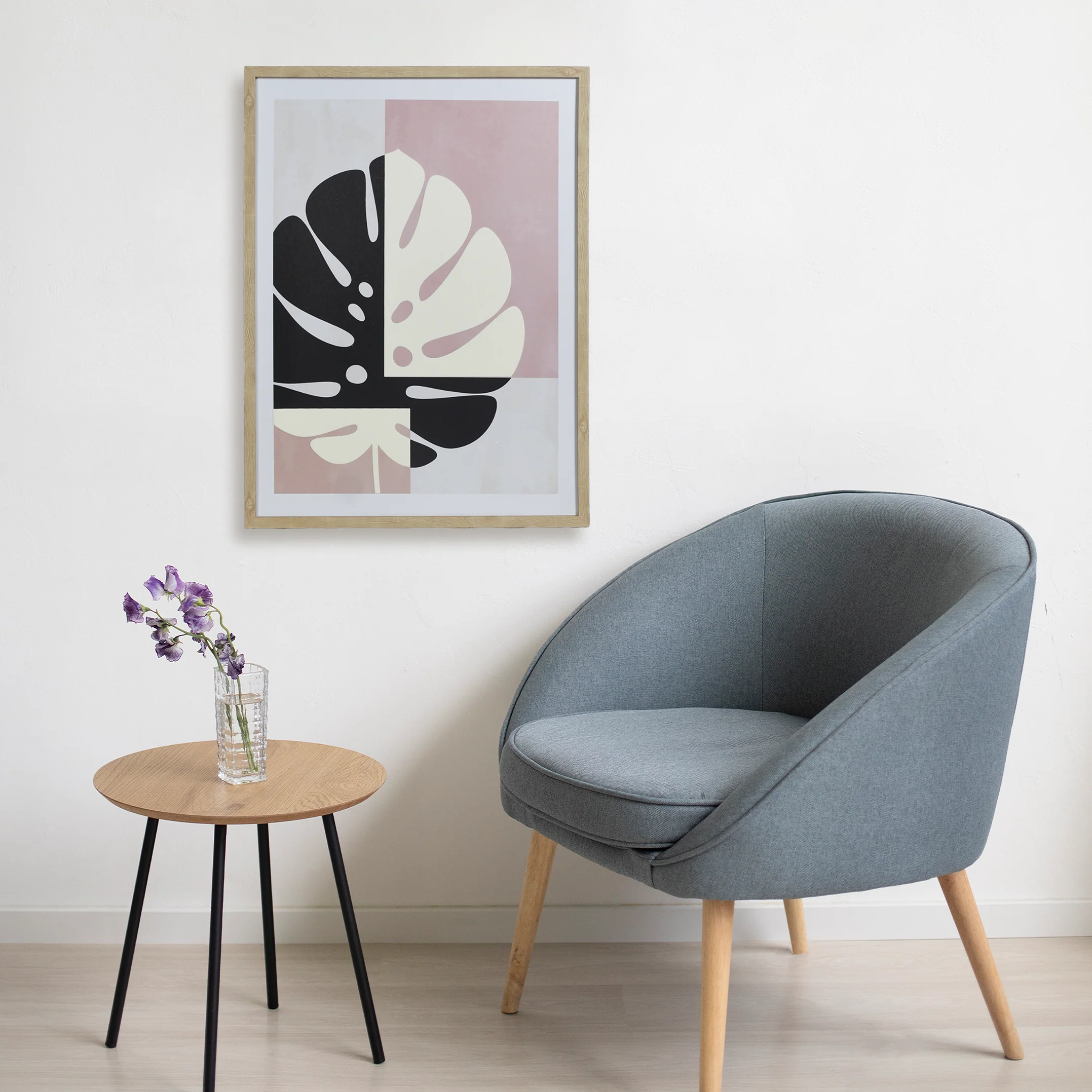Contemporary Style Monstera Leaf Wall Art 23x17 Inch - Image 6