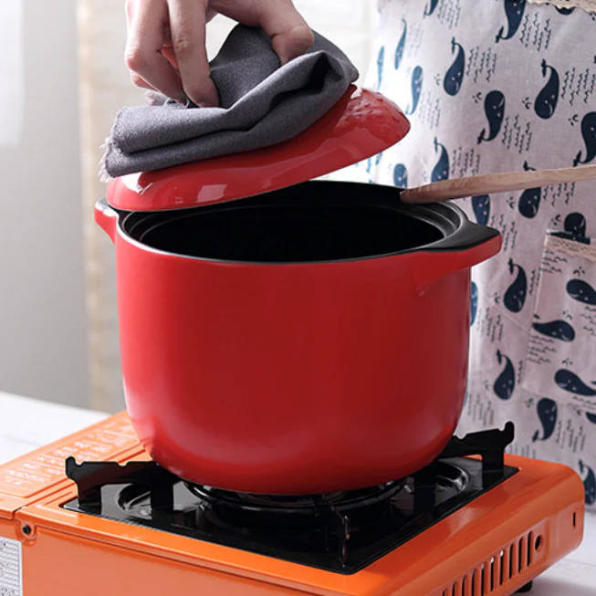 Cooking Pot Red - Image 4