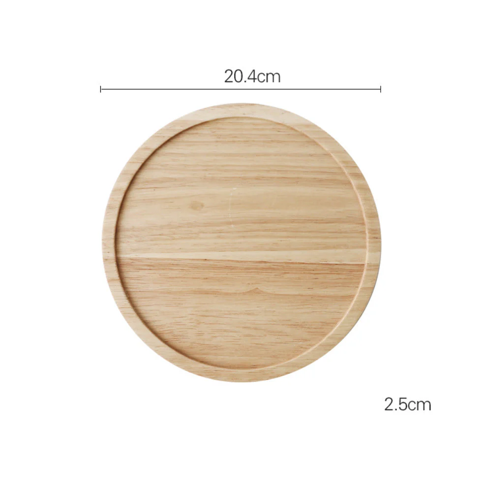 Rubber Wood Rotating Cake Stand 8 Inch - Image 10