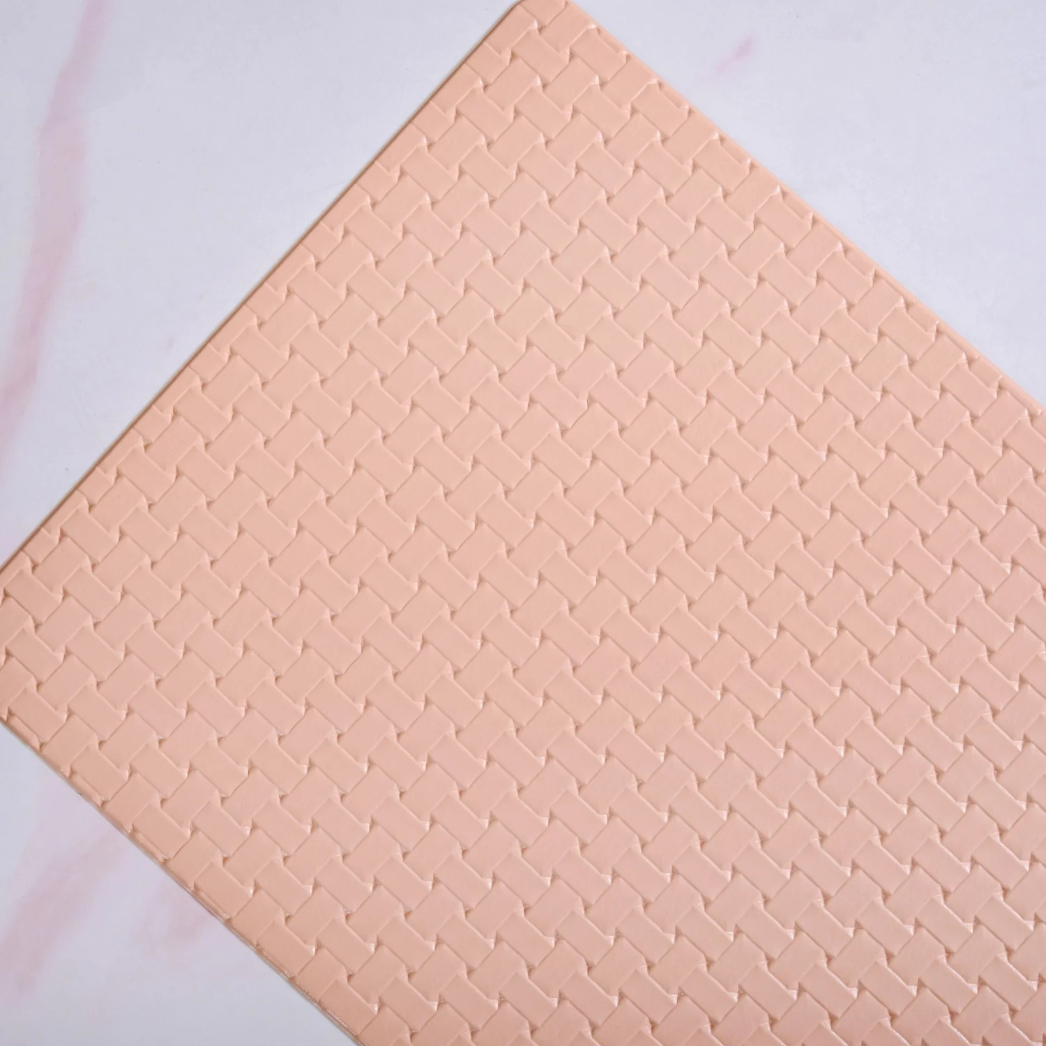 Coral Peach Weave Placemat Set Of 6 - Image 6
