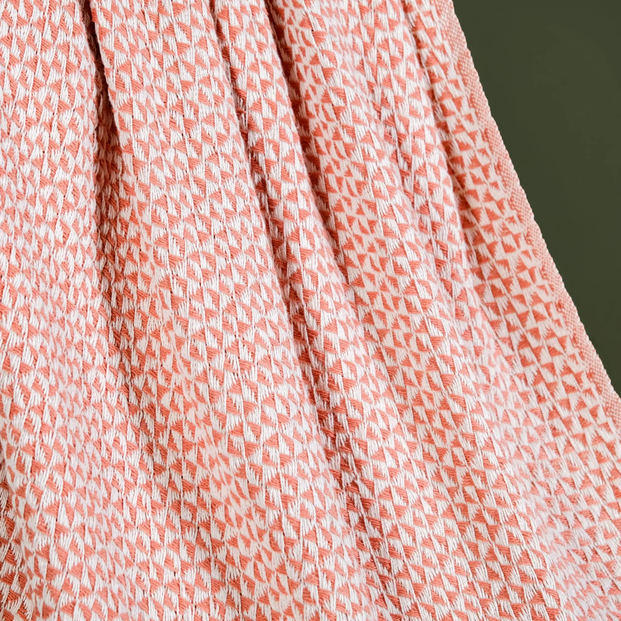 Coral Weave Pure Cotton Throw - Image 6