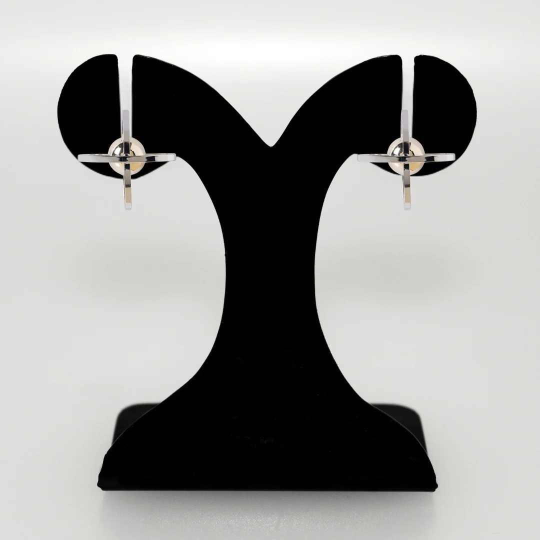 Cosmic Harmony Elliptical Drop Earrings - Image 6
