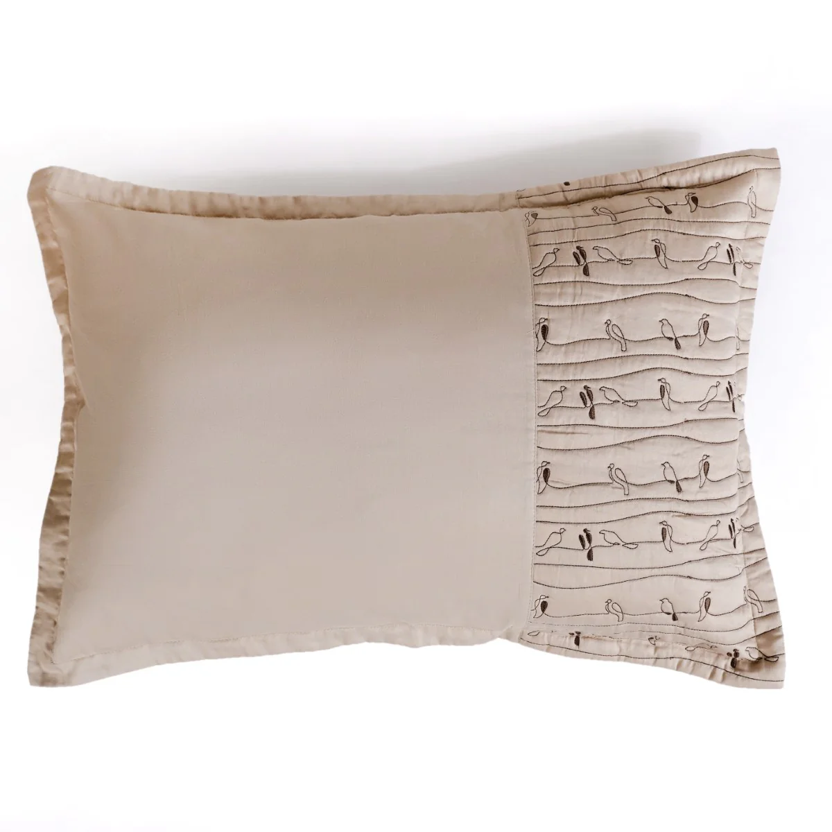 Cotton King Size Bed Cover Beige - Image 12