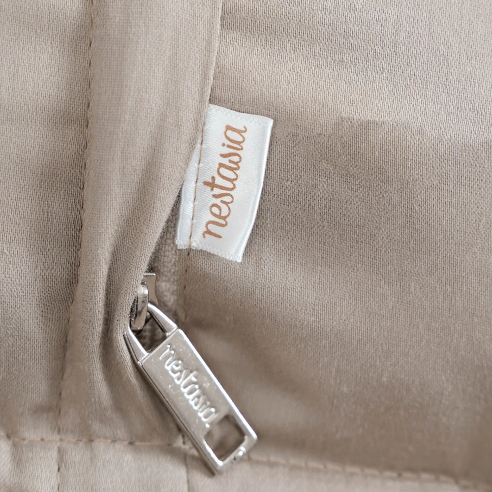 Cotton King Size Bed Cover Beige - Image 6