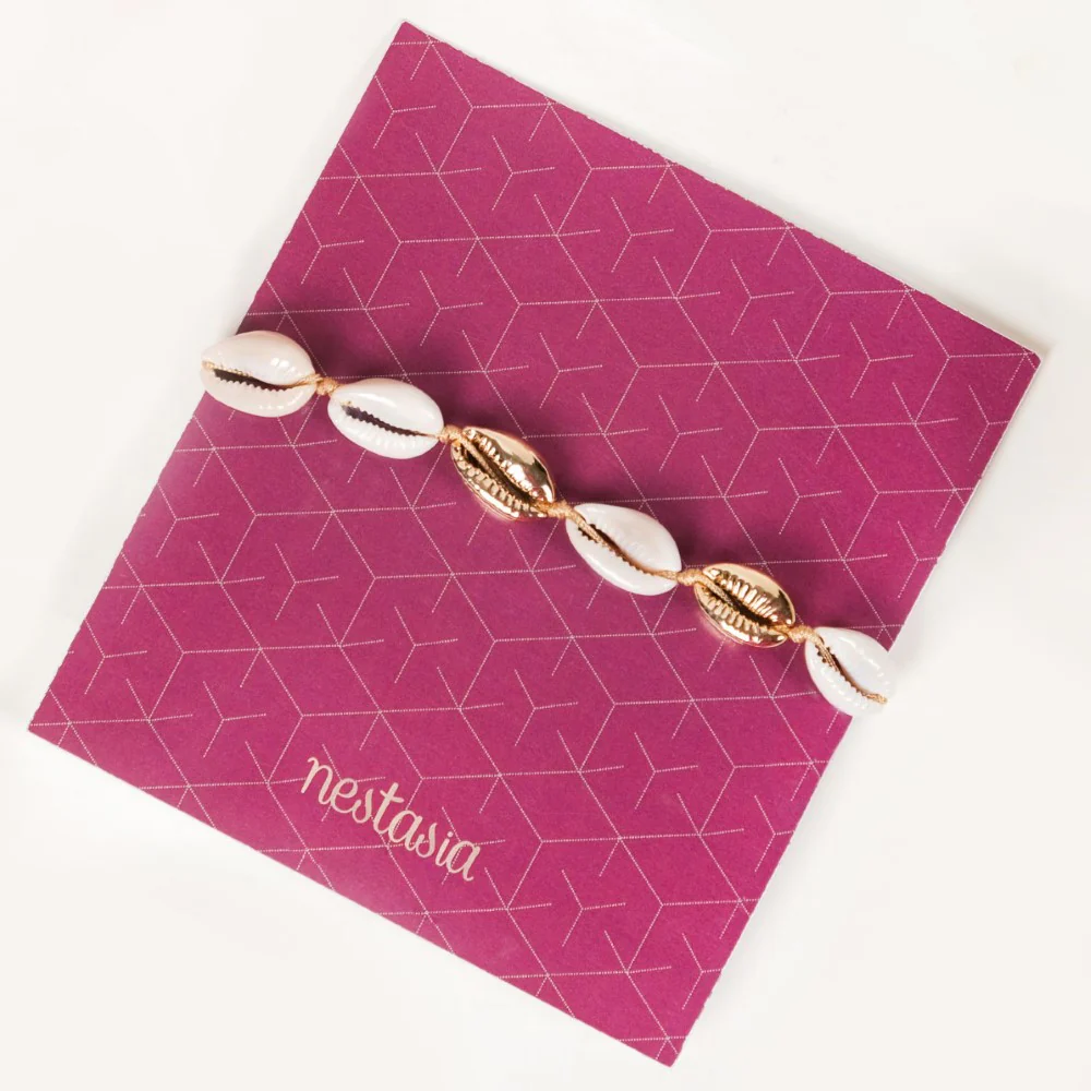 Cowrie Shell Coastal Chic Bracelet - Image 2
