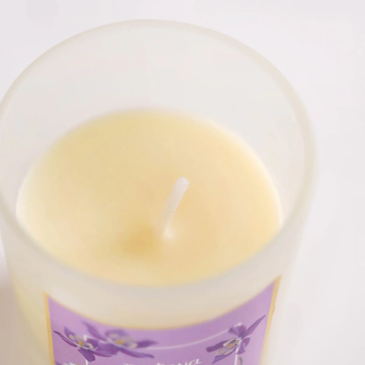Cream Color Glass Candle - Image 14