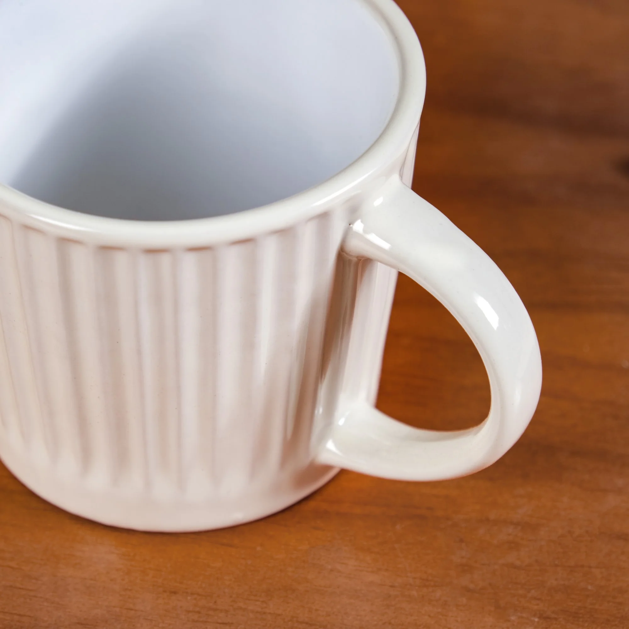 Cresta Ceramic Coffee Mug Set Of 6 Off White 300ml - Image 7