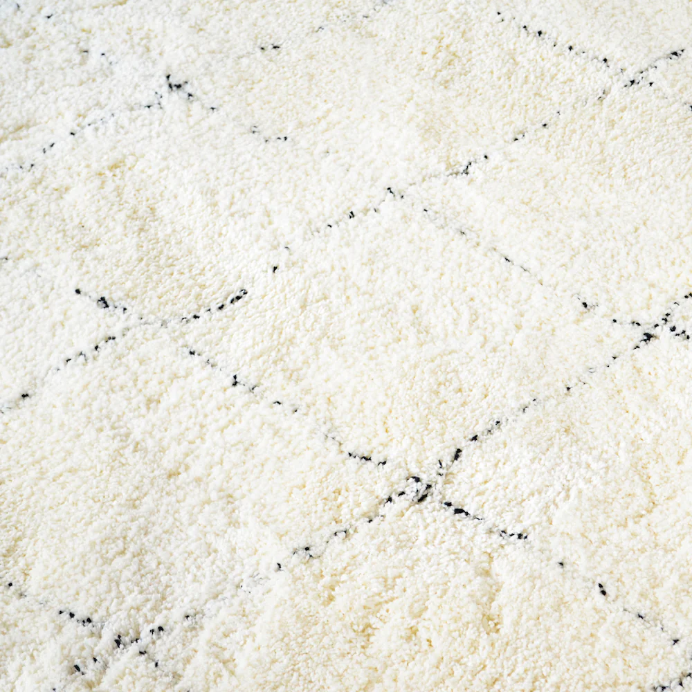 BRAD criss cross fringe rug (S) - Off-White - Image 7