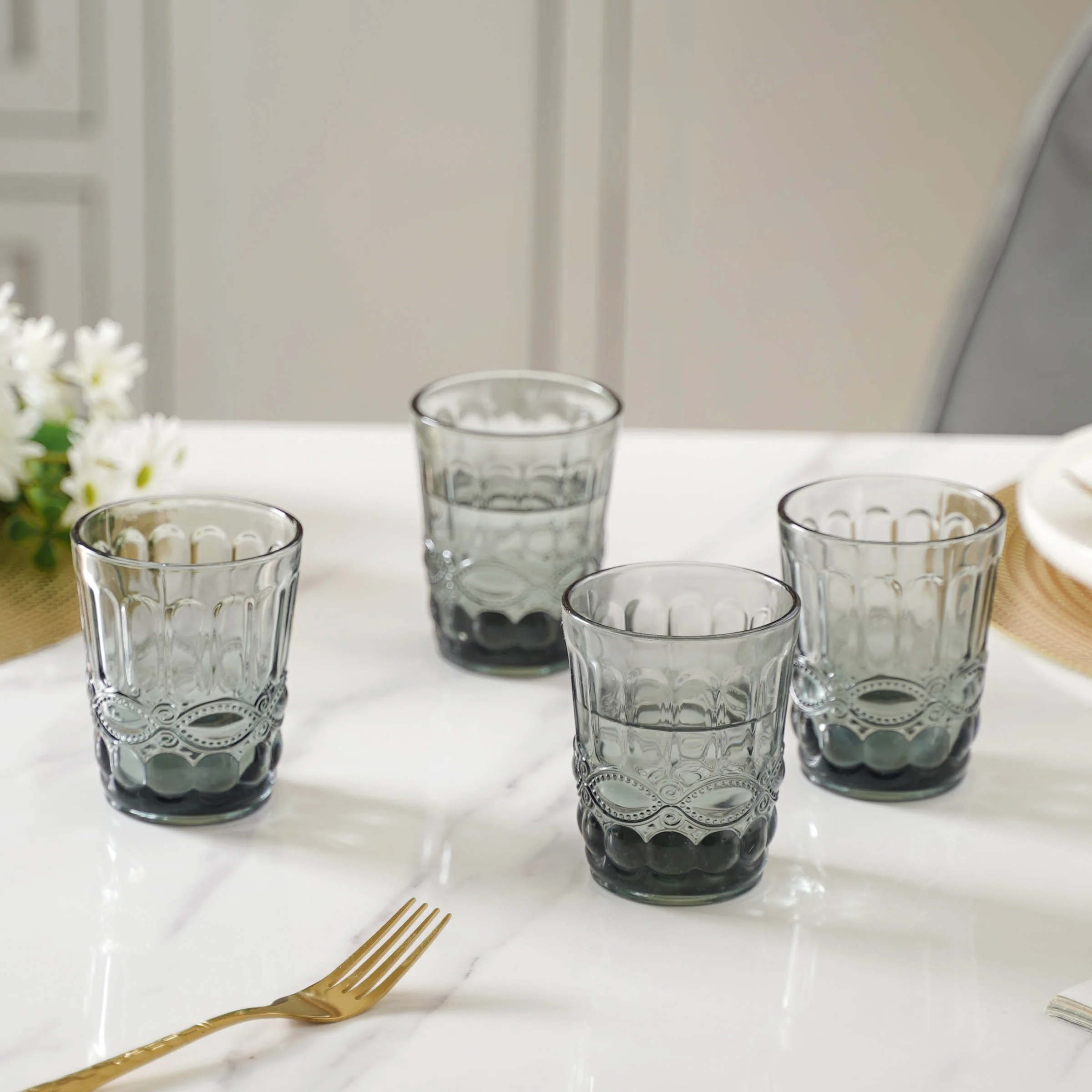 Crystal Glass Water Cup Set of 4 - Image 2