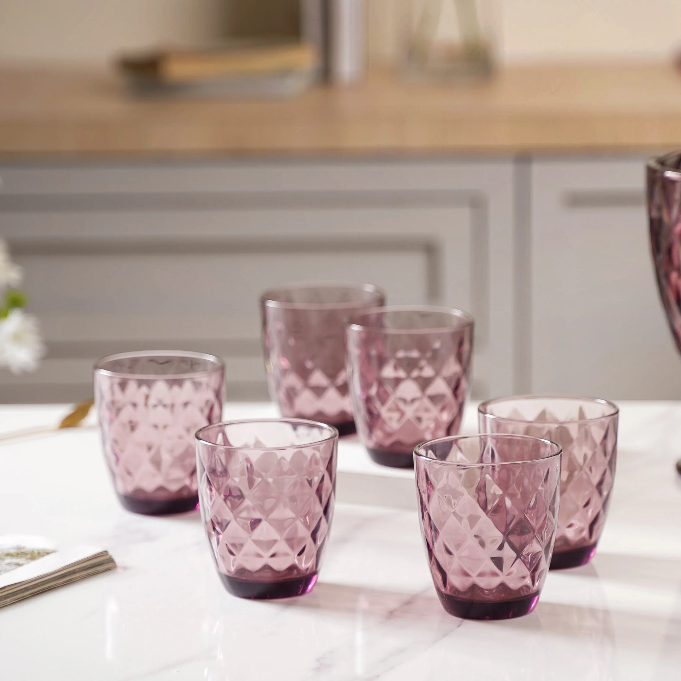 Crystal Glass Water Tumbler Set of 6 - Image 7