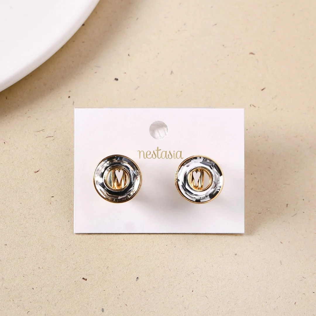 Crystal Halo Clip On Studs