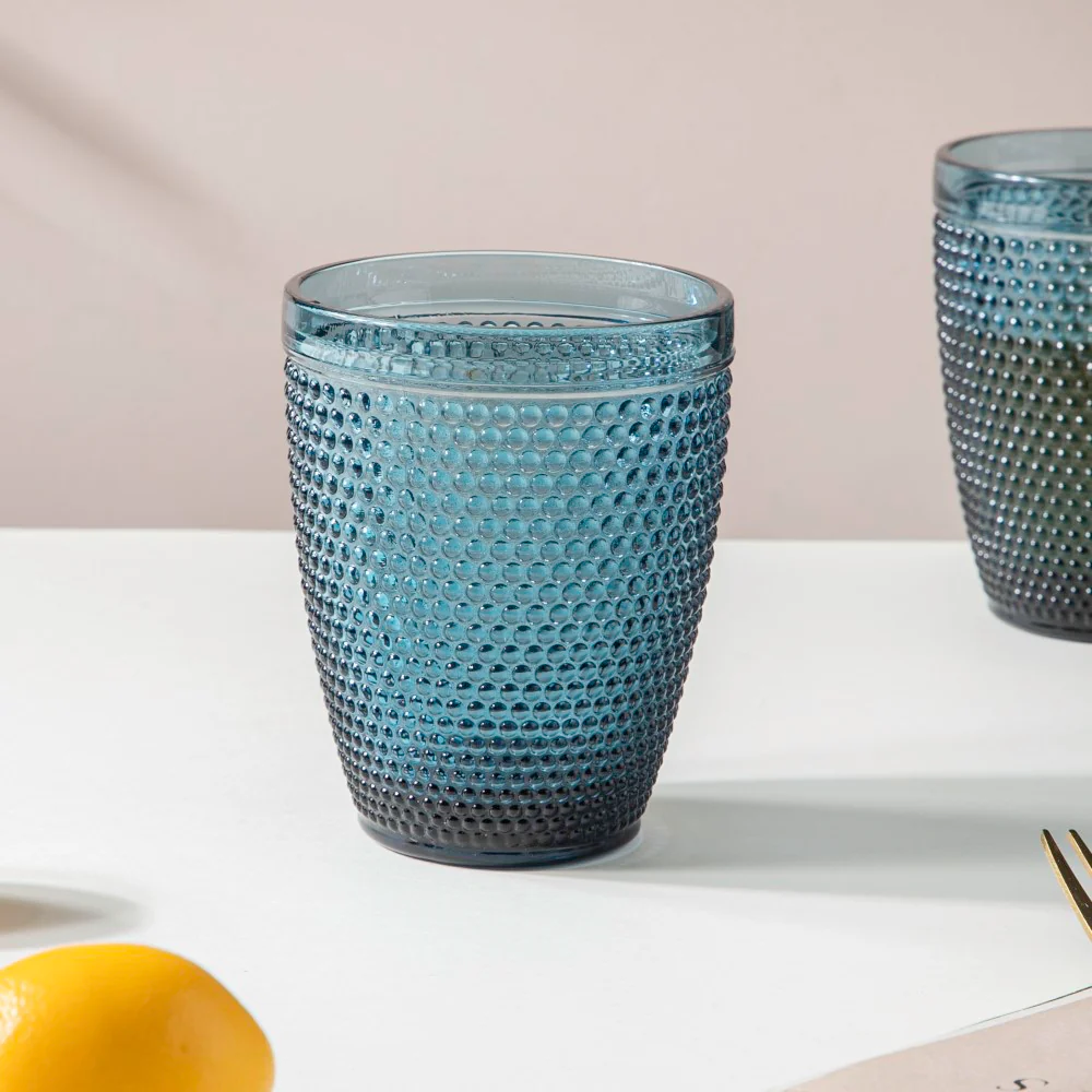 Crystal Tumbler Blue Set Of 6 250 ml - Image 6