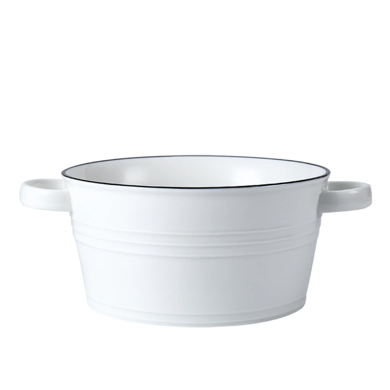 Crystal White Serving Bowl Large - Image 5
