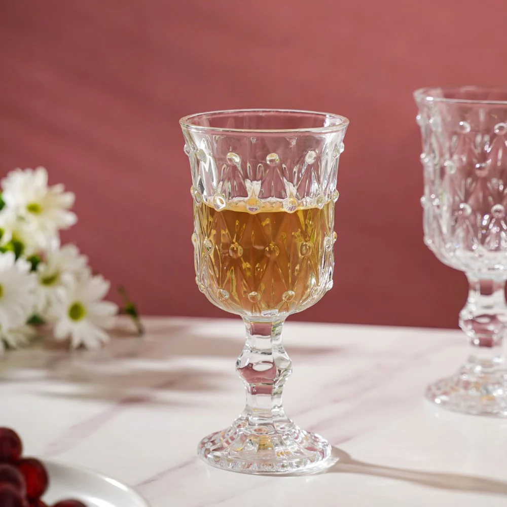 Crystal Wine Glass With Stem Set Of 4 200 ml - Image 7