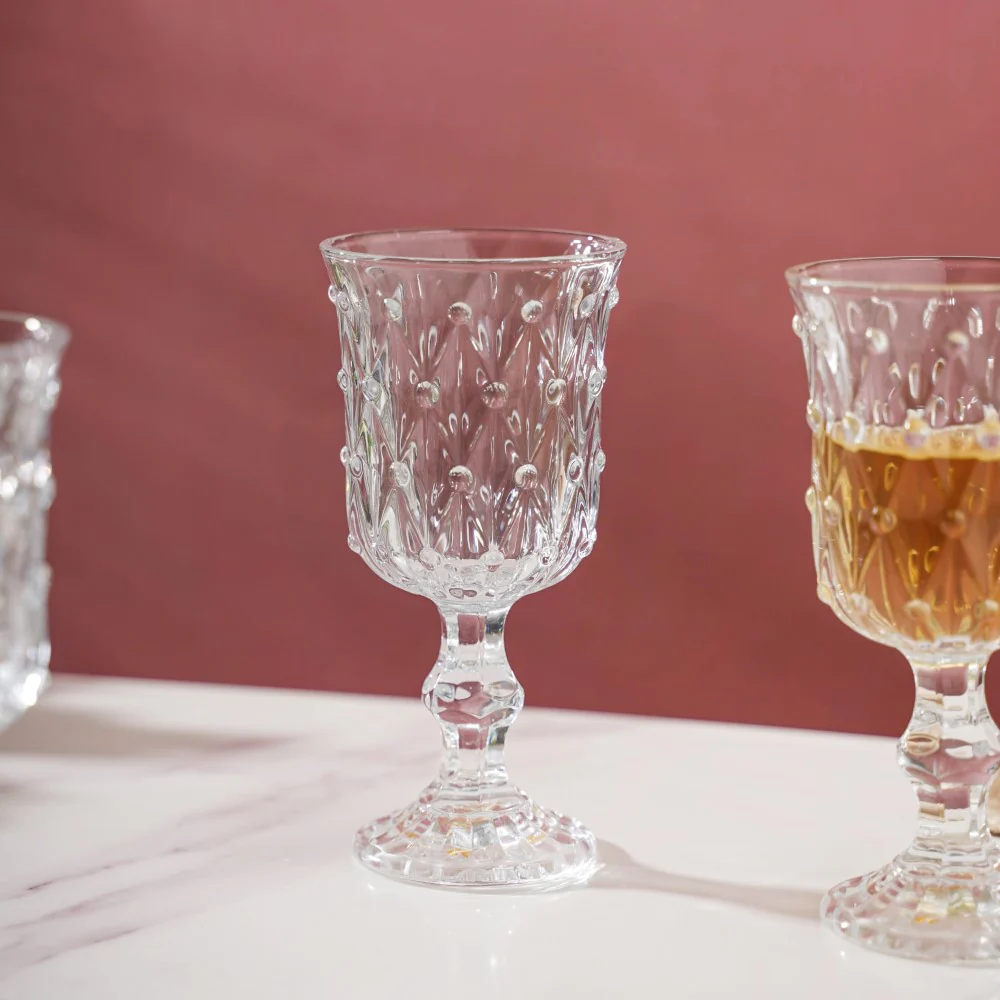 Crystal Wine Glass With Stem Set Of 4 200 ml - Image 9