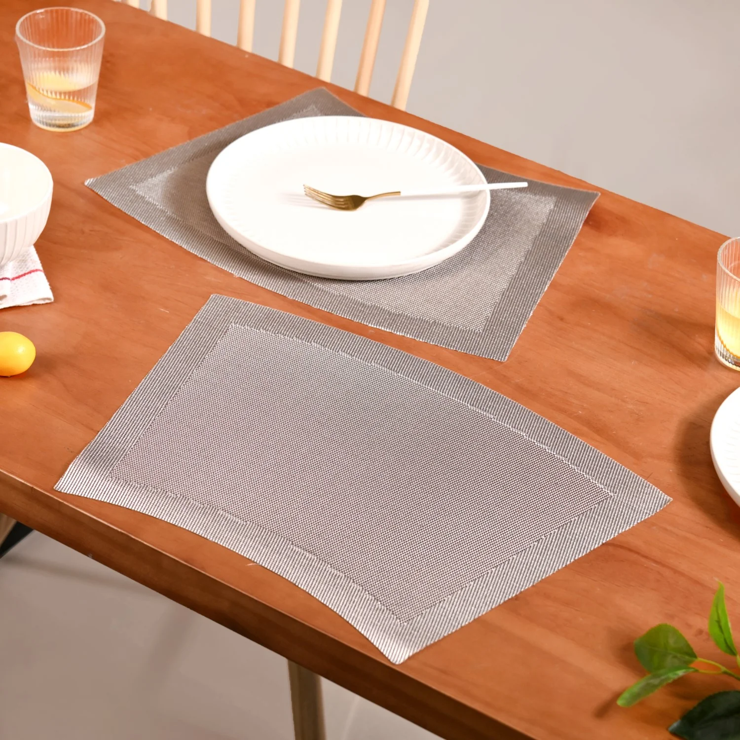 Curved Contemporary Placemat Set Of 6 - Image 7
