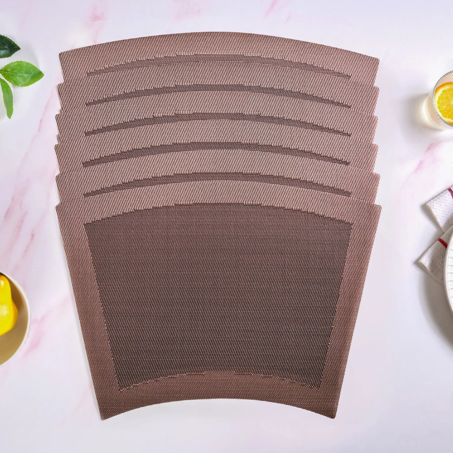 Curvy Dinner Table Mat Set Of 6 - Image 8