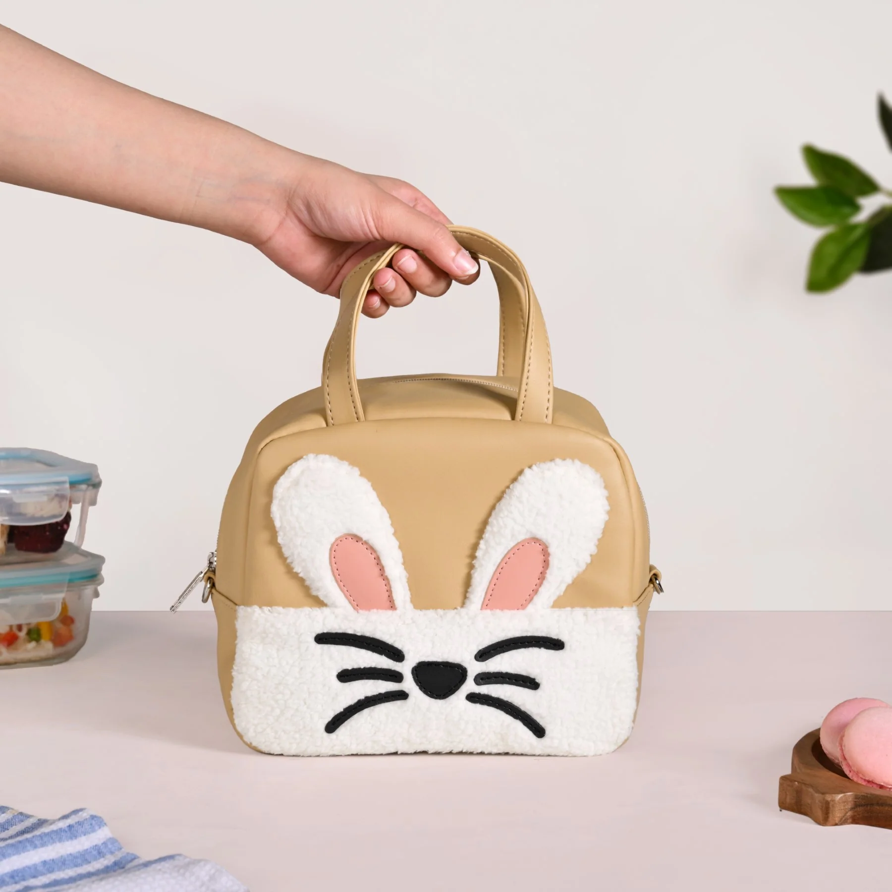 Cute Bunny Leakproof Lunch Bag For Kids - Image 3