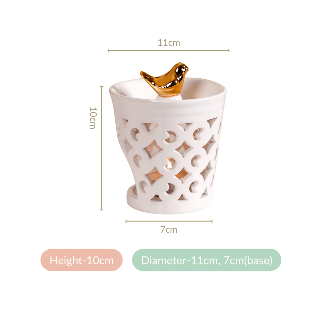 Cutwork Light Diffuser Set Of 2 White - Image 6