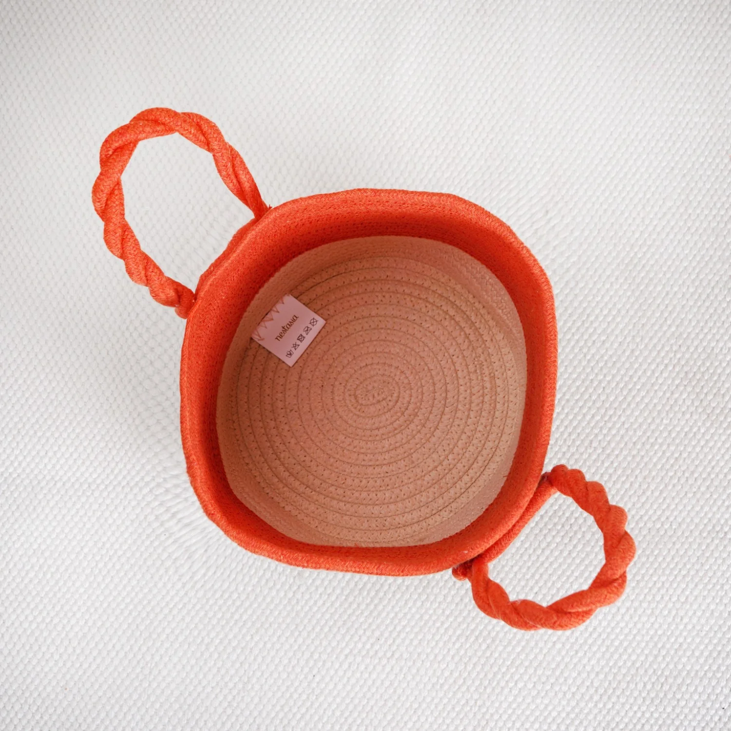 Dainty Dual Colour Storage Basket 26cm - Image 7