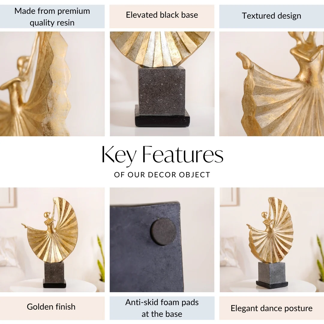 Dancing Ballerina Home Decor Sculpture - Image 4