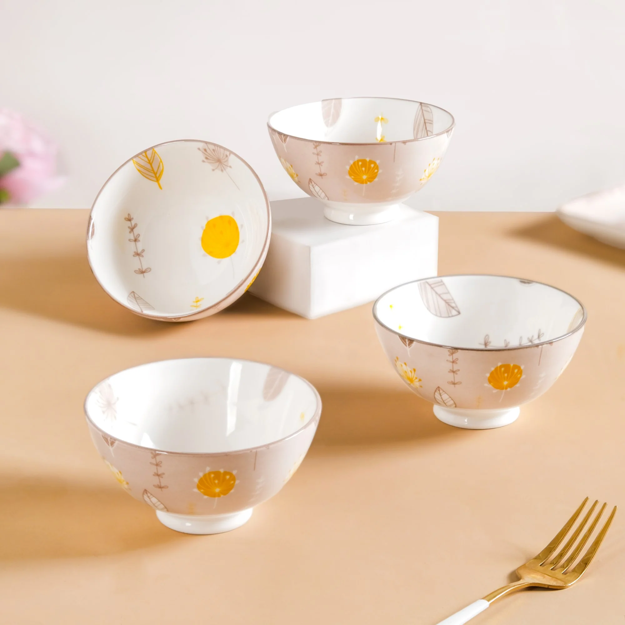 Dandelion Snack Bowls Set Of 4 300ml