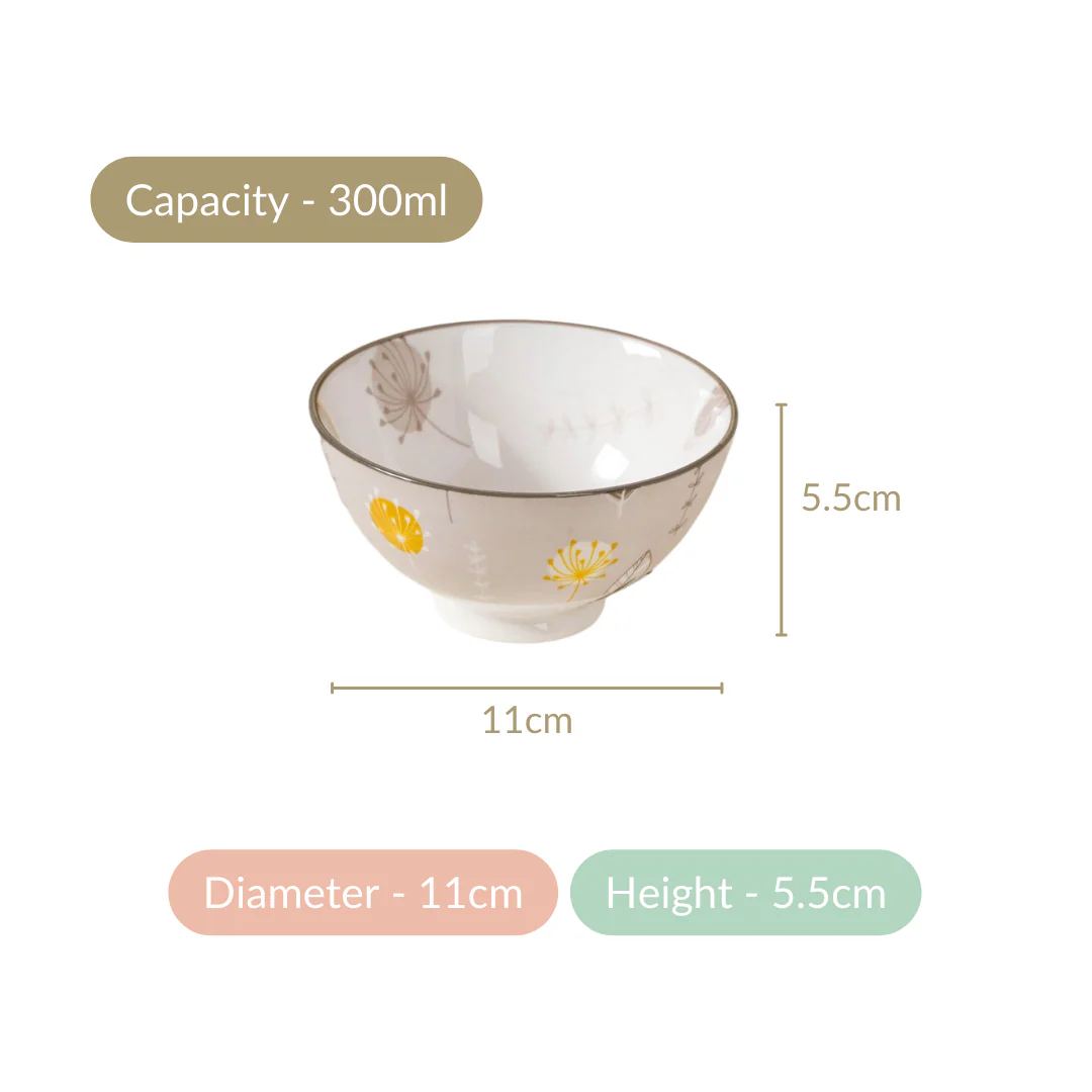 Dandelion Snack Bowls Set Of 4 300ml - Image 4