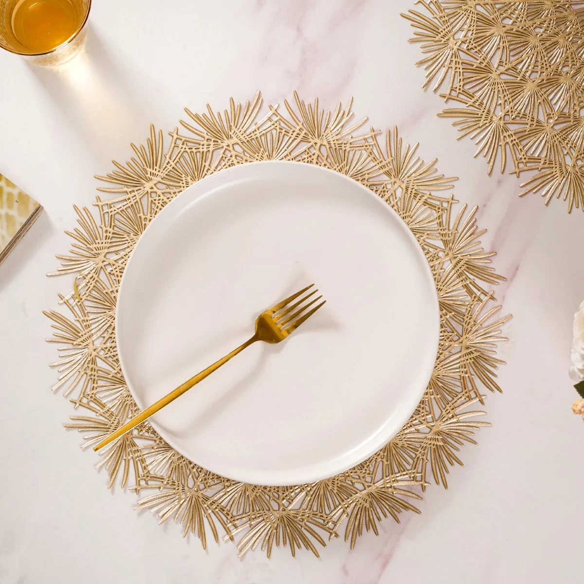 Dandelion Table Mat Set Of 6 Gold - Image 8