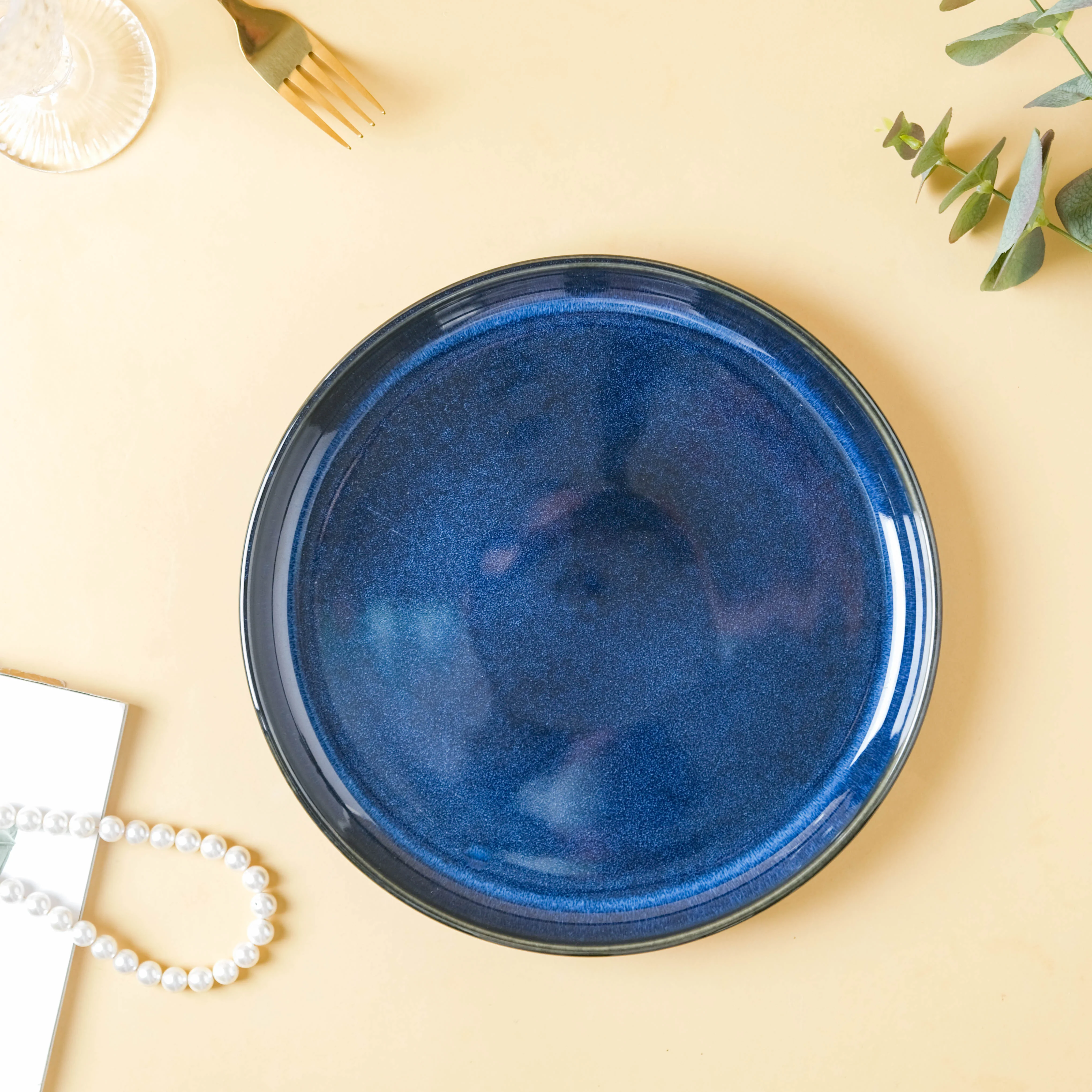 Dark Blue Dinner Plate - Image 6