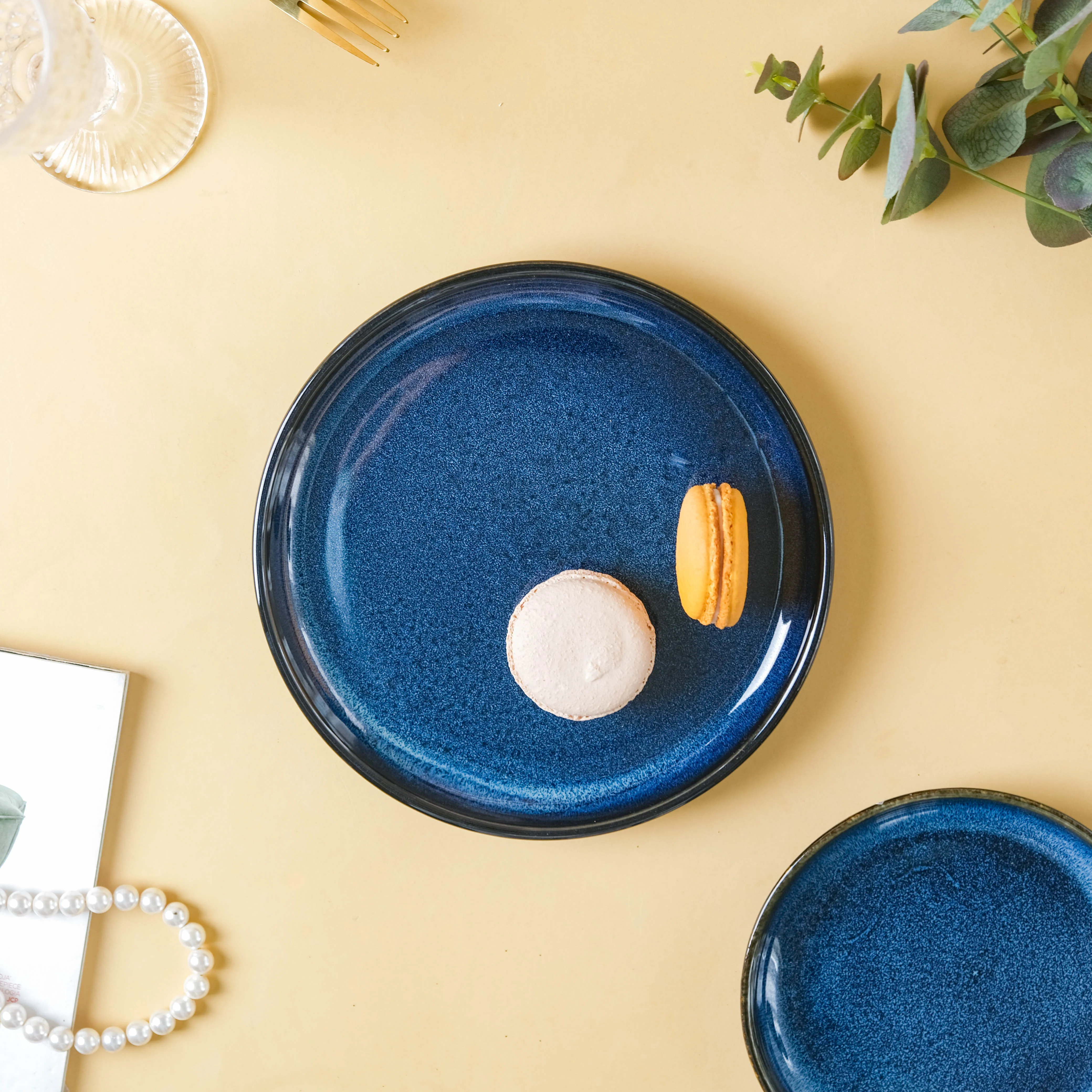 Dark Blue Snack Plate Large - Image 7