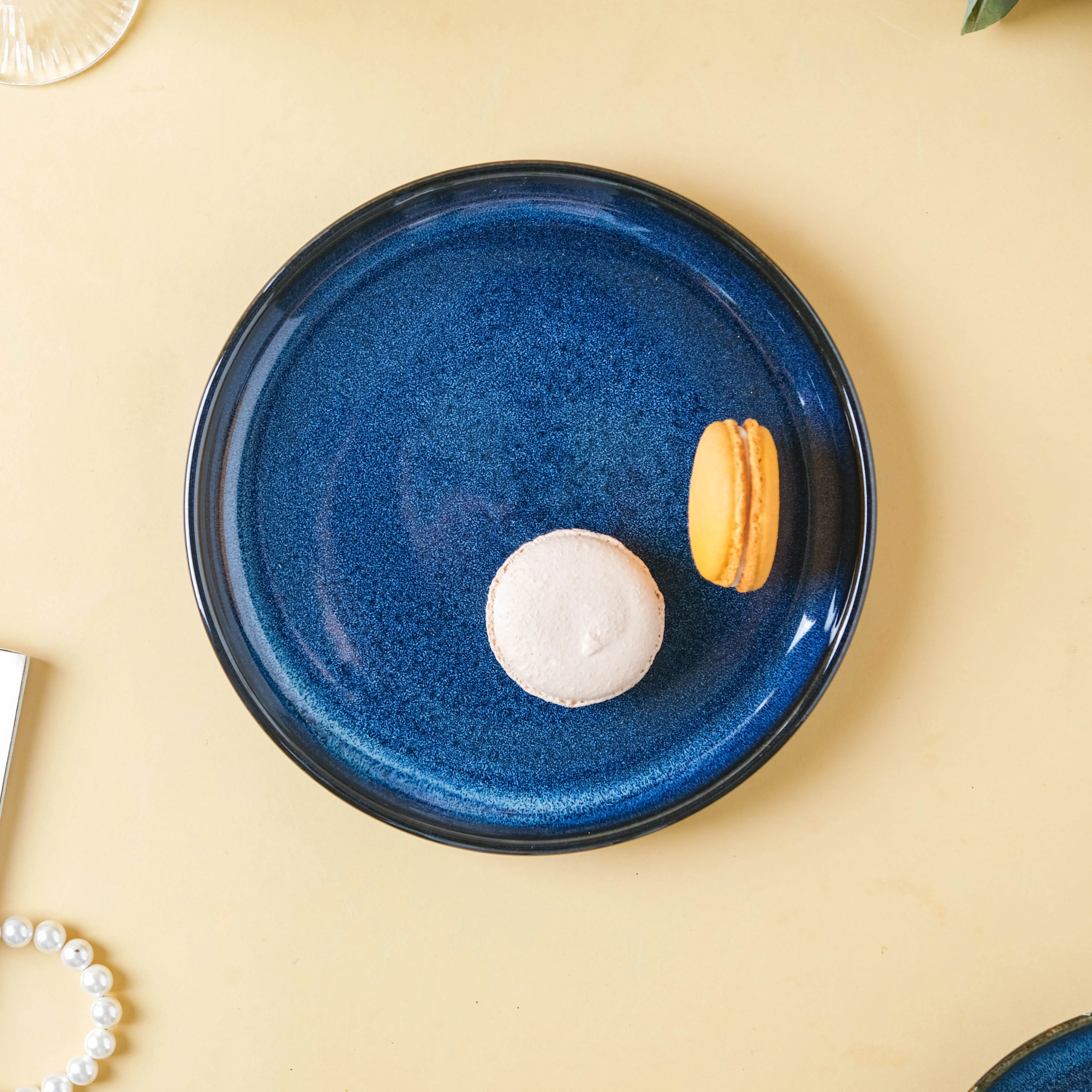 Dark Blue Snack Plate Large - Image 8
